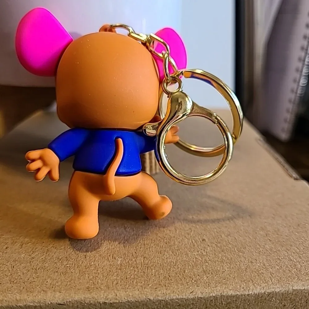 Unbranded Cartoon Character Keychain Unisex‎ Multi-Color NWOT Collectible Auto